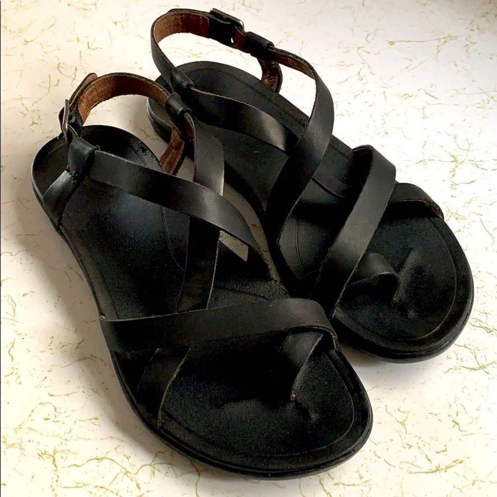 Olukai ‘Upena Leather Slingback Sandals, Size 8